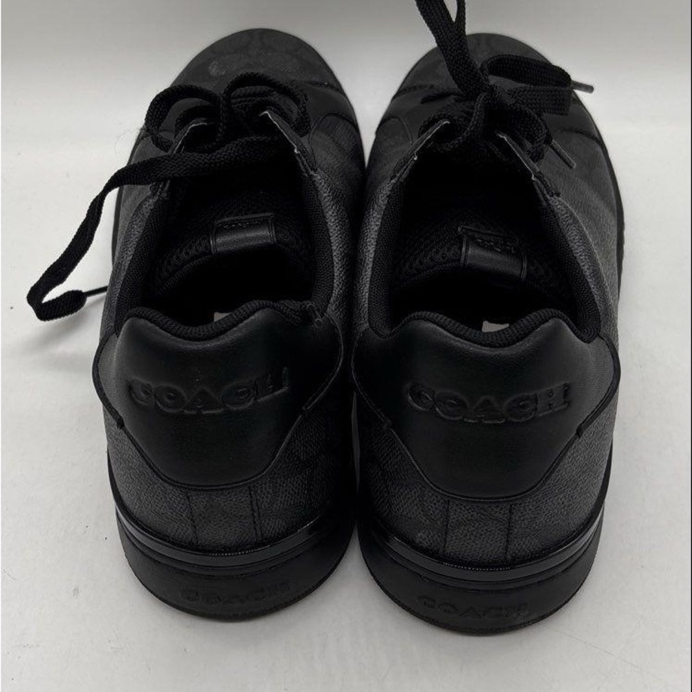 Coach Signature Black Low Top Sneaker Men's Size 12D - Picture 6 of 9